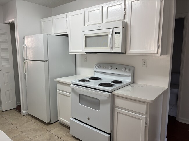 Full size electric stove and microwave