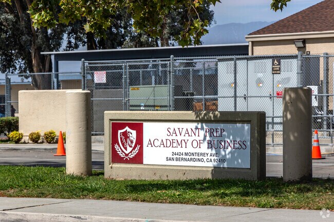 The Savant Preparatory Academy of Business in San Bernardino.