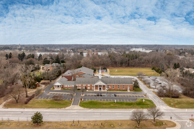 Bloomfield Christian School aerial view.