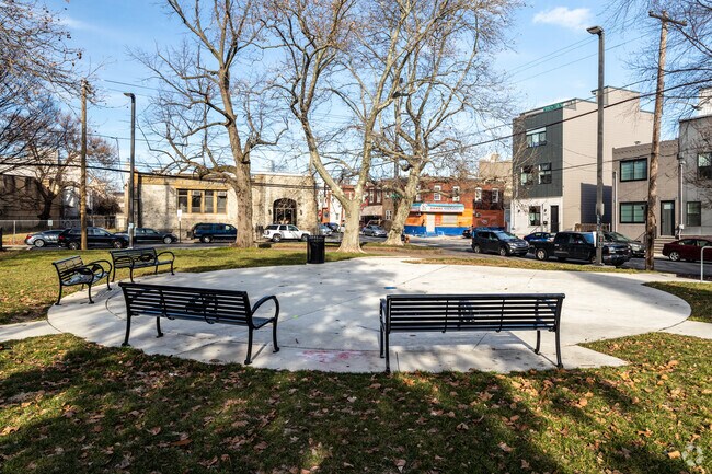 Sit and watch your children play at Wharton Square Park.