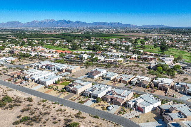 Picacho Hills rises above the Rio Gande Valley and Las Cruces below.