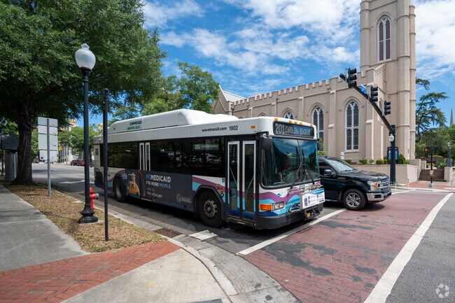 Wave buses run through tout The Dry Pond South Side neighborhood.