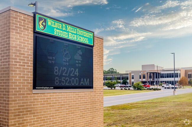 The Wilbur Mills High School campus is located south of Little Rock.