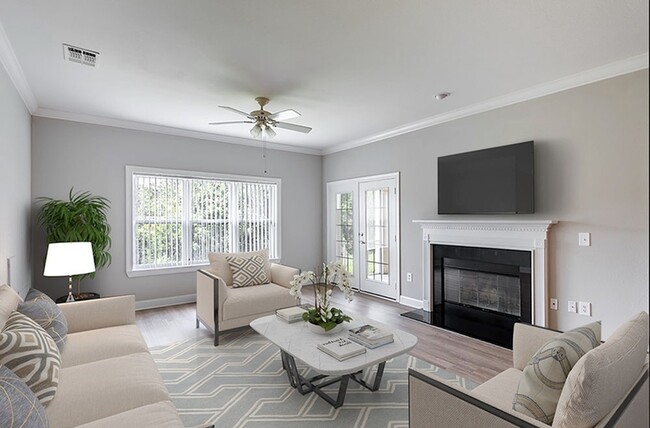 Open concept living room at Reserve at Brookhaven