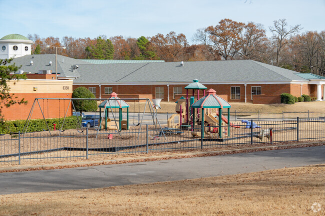 Memphis School of Excellence Cordova Elementary features a nice playground for its students.