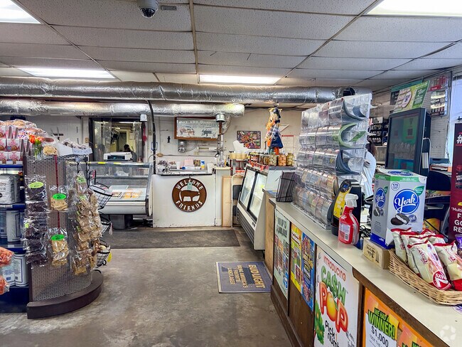 William’s Grocery stocks snacks, drinks, and essentials for residents.