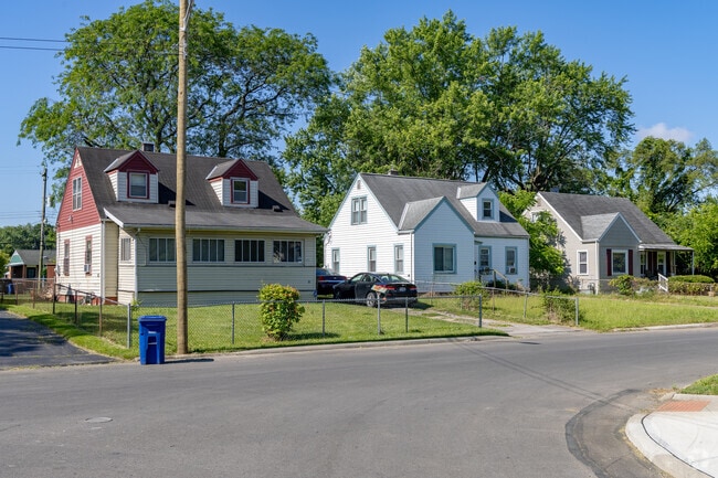 Streets in Woodland Holt are lined with Cape Cod bungalows.