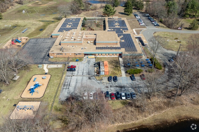 Furnace Woods Elementary School has athletic fields and a playground.
