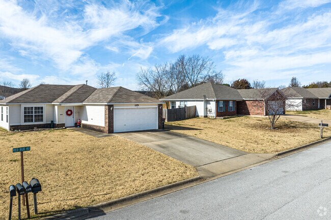 Elkins has homes that are close together and provide a neighborhood feel.
