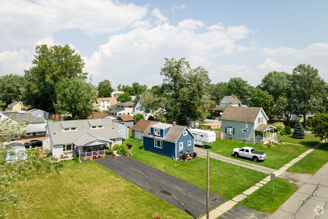 Depew has plenty of large trees that show the age of the neighborhood.