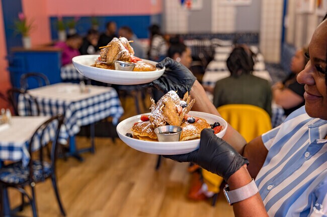 Feast on chicken and waffles from The Breakfast Boys in College Park