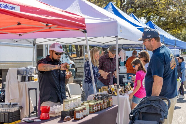 Try different foods, hot sauces and desserts at Wolf Ranch Farmers Market.