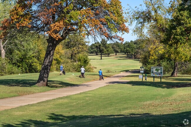 Lumberman locals enjoy playing golf surrounded by the trees of the course.