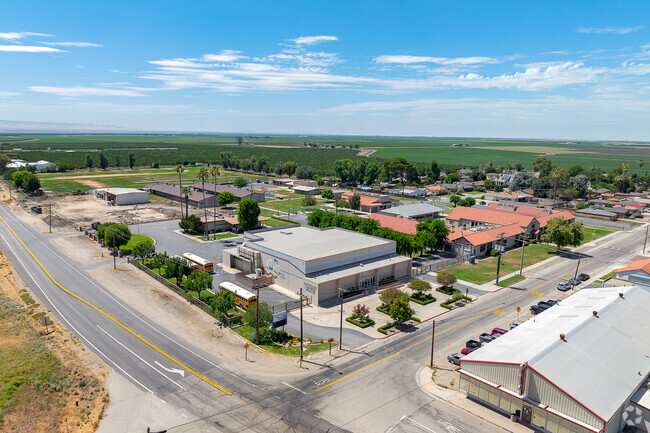 Buttonwillow Elementary School offers a sprawling campus when viewed from above.
