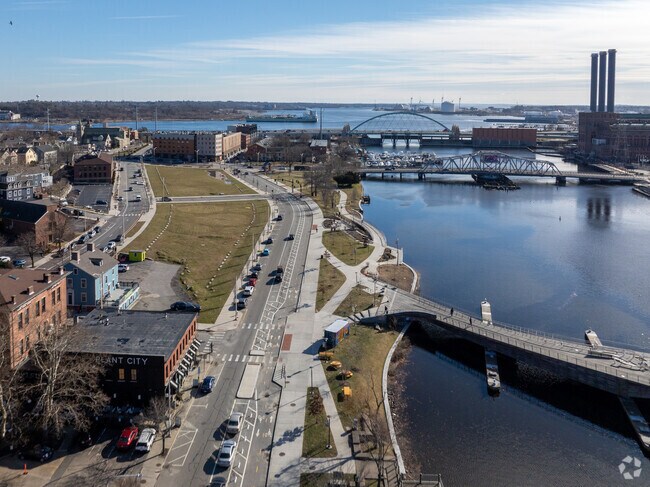 Escape to tranquility with the Providence River Walk, just minutes from Smith Hill.