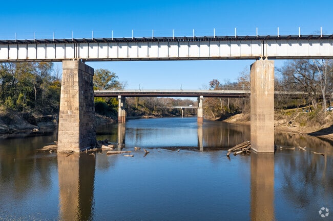 The Cape Fear River runs alongside the western edge of the Brookwood.
