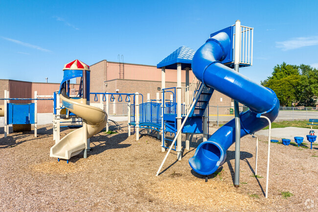 All students of Harvey Oaks Elementary can enjoy plenty of playground equipment at recess.