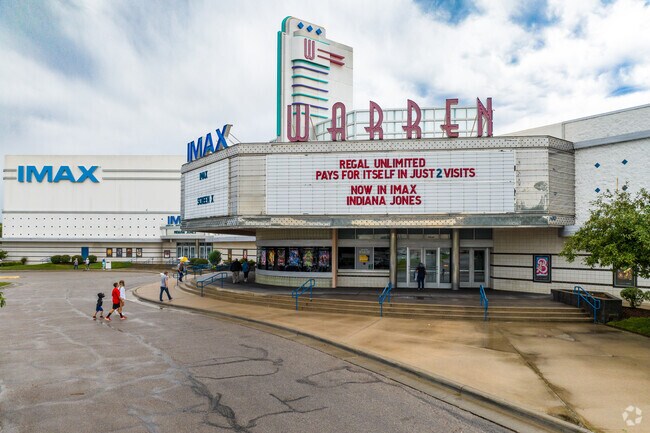Catch your favorite new movie at the Warren Theater near Bradford-Sterling Farms.