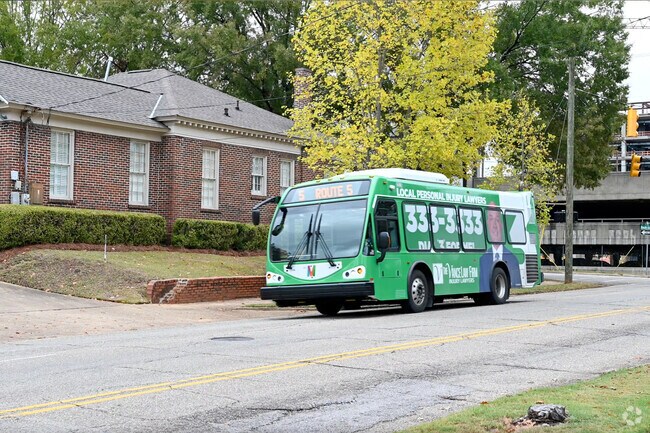 Hop on a bus in Centennial Hill.