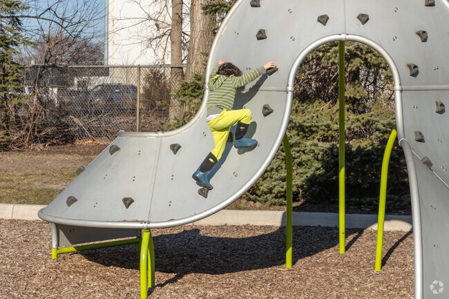 Kids love the climbing structure at Gainsboro Park in Pleasant Ridge.