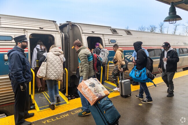 The Amtrak station is conveniently located near Downtown Biddeford.