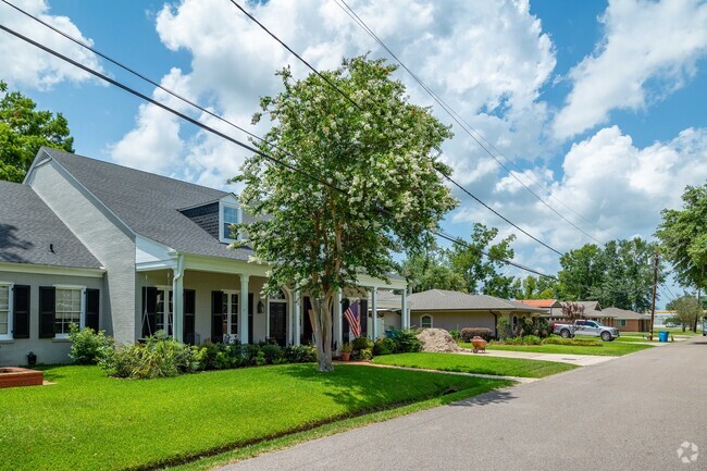 Residents proudly adorn their Cape Cod style homes with American flags in Norco.