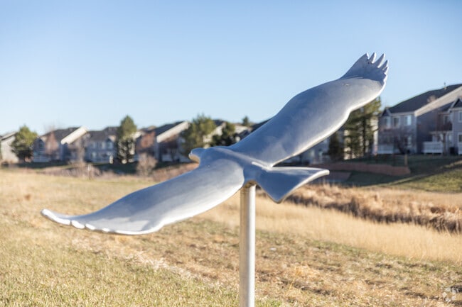 Enjoy some sculptures as you stroll through Side Creek Park
