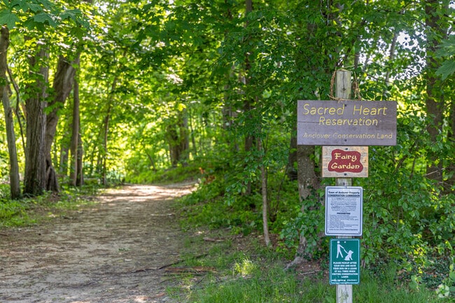 Shawsheen River Trail in Shawsheen Heights offers trails with beautiful scenery.