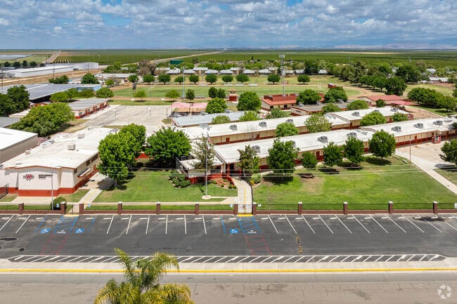 Richgrove Elementary School is surrounded by farmland and orchards of the San Joaquin Valley.
