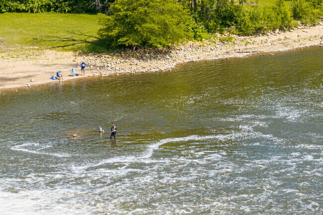 A local Oregon man fishes at Oregon Park East in Oregon, IL.