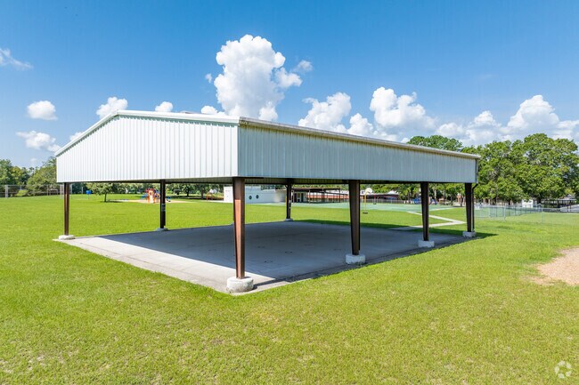 Pleasant Grove Elementary School has a covered play area.