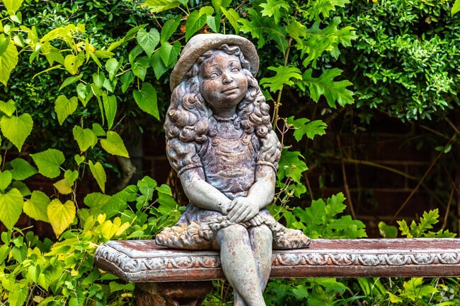 Whimsical art decorates various spots in the Springfield neighborhood.