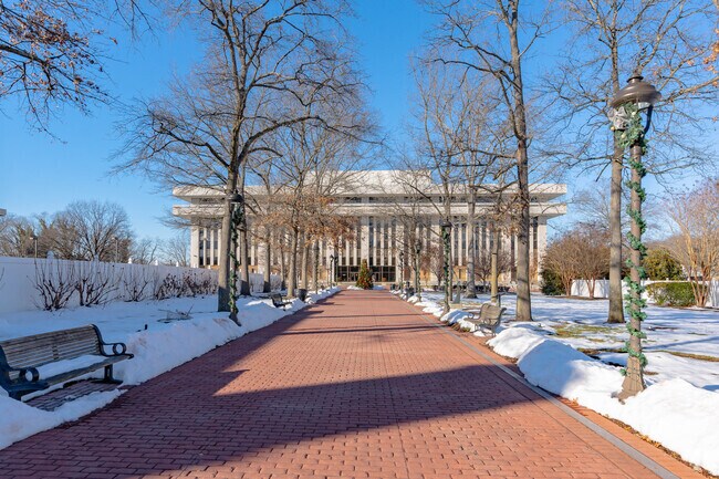 Beautiful classic county buildings are spread all throughout downtown Marlboro Village.