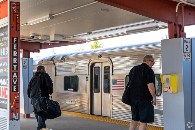 Catch a ride to the city from Ferry Ave Station just outside of Centerville.