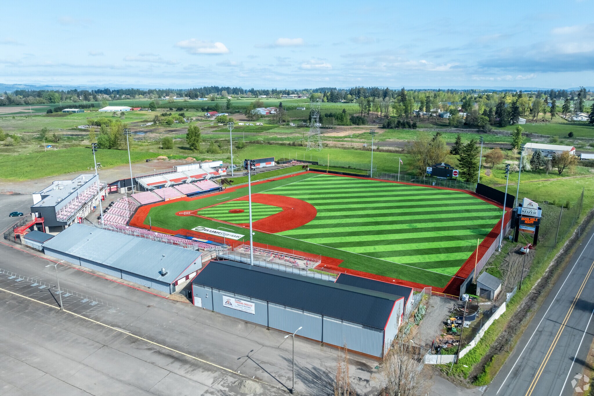 Volcanoes Stadium is where the Volcanoes baseball team plays in Keizer, Oregon.