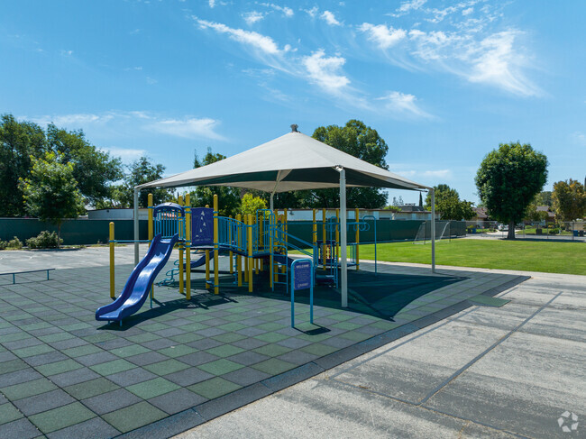 A playground at Our Community Charter in Chatsworth, CA.