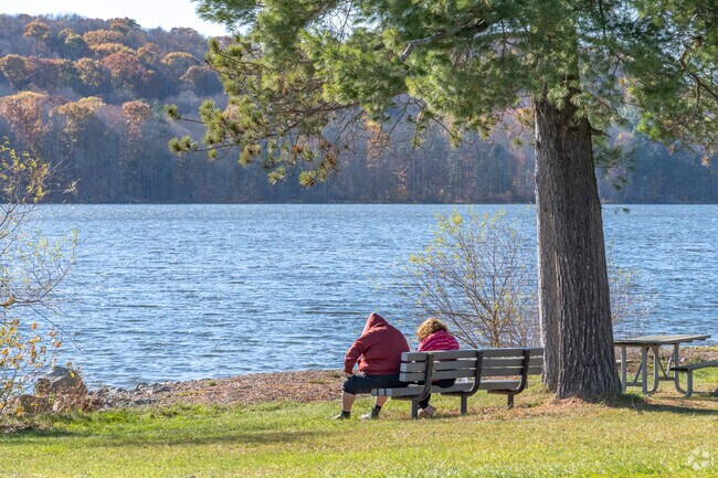 Come and sit along Glendale Lake in Prince Gallatzin State Park near Allegheny.