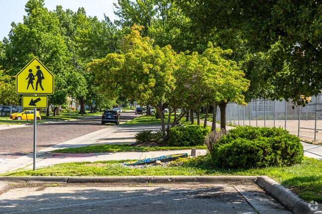 Mater Dei Catholic School has beautiful grounds and plenty of space to park.