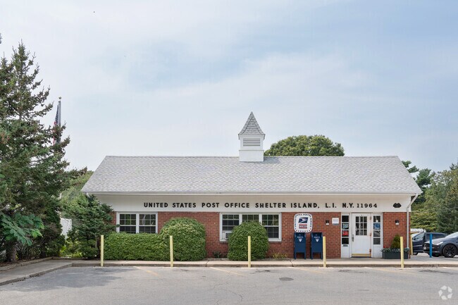 Shelter Island's post office connects the island with the rest of the world via mail service.