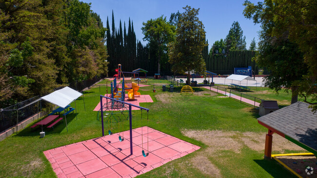Multiple play structures can be found on the campus of Egremont School for children's enjoyment.