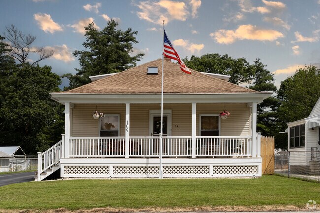 This Bungalow style home is typical in the Mast Road neighborhood.