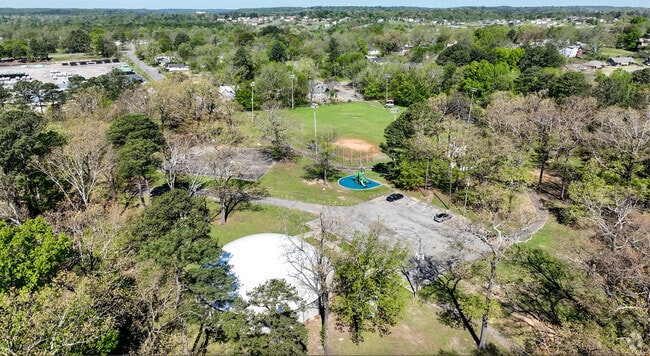 A sunny day helps to show off the Central Pratt neighborhood.
