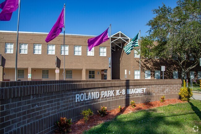 Roland Park K-8 Magnet School serves students in the Westshore community.