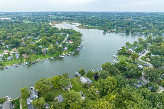 At the end of a full day in McHenry, head home to relax while enjoying the river views.