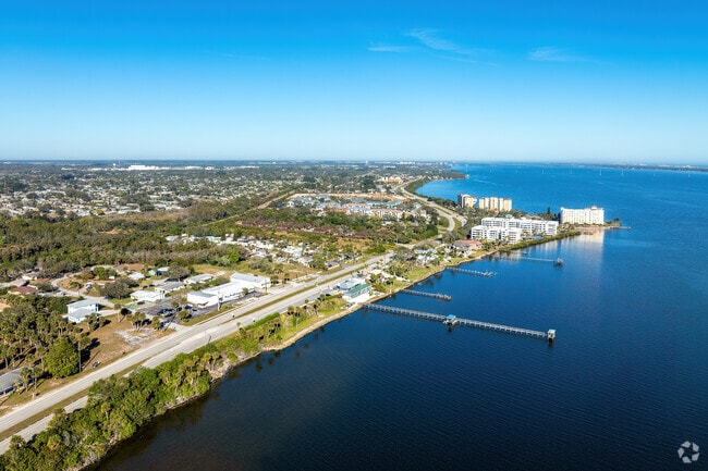 Palm Bay, with over 140,000 residents, is home to Patrick Space Force Base.