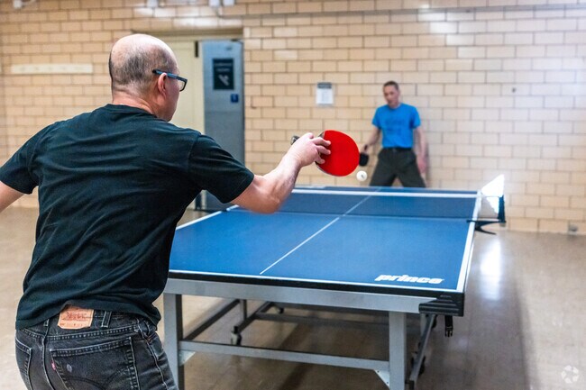You often can find people playing ping pong in the Armour Square Park fieldhouse.