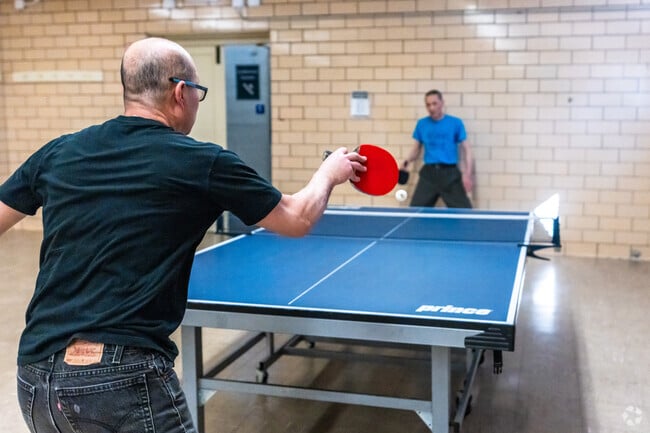 You can often find people playing ping pong in the Armour Square Park fieldhouse.