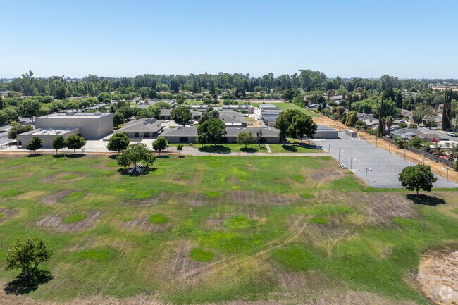 A view of Rudolph Rivera Middle School in Merced.