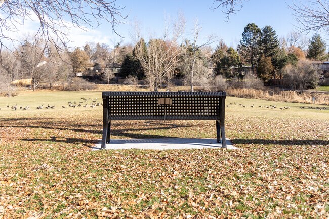 Escape the noise of the playground and enjoy a quiet moment in Sterne Park.