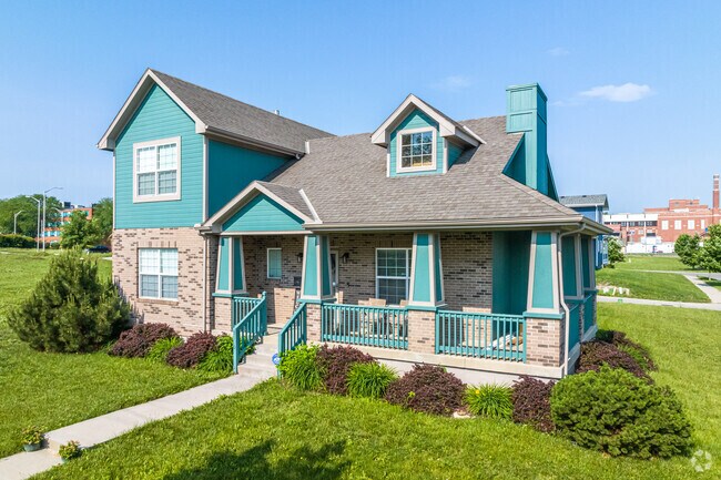 Lovely colorful homes are being built in the Wendell Phillips Neighborhood.